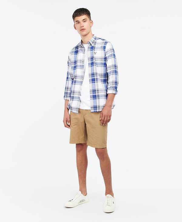 Barbour Kidd Tailored Shirt σκουρο μπλε | BABO87598