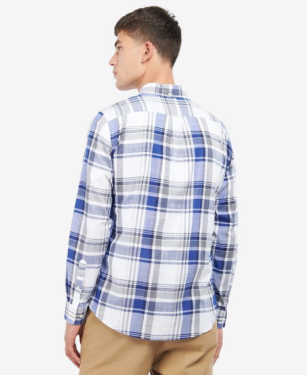 Barbour Kidd Tailored Shirt σκουρο μπλε | BABO87598