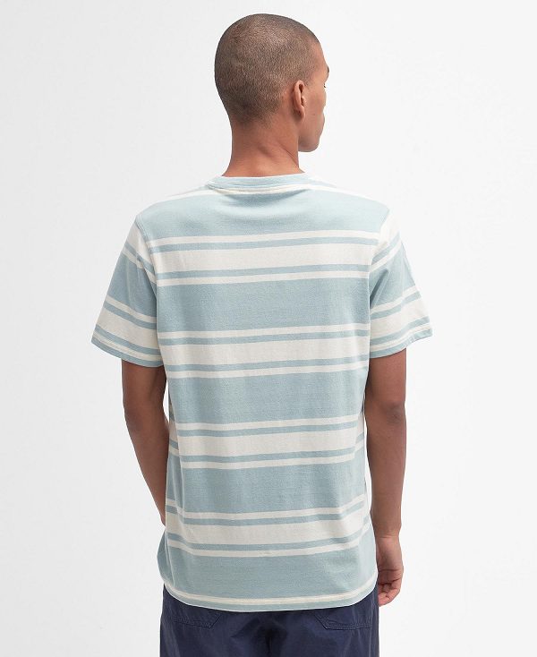 Barbour Kilton Striped T-shirt μπλε | BABO88358