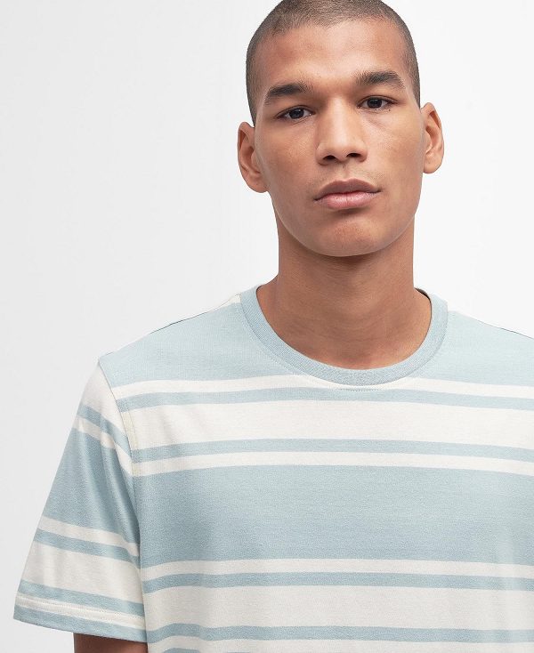 Barbour Kilton Striped T-shirt μπλε | BABO88358