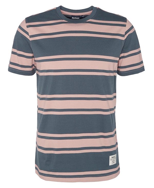 Barbour Kilton Striped T-shirt μπλε | BABO88373