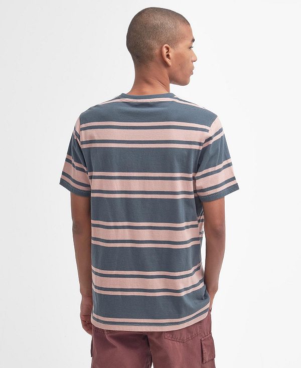 Barbour Kilton Striped T-shirt μπλε | BABO88373