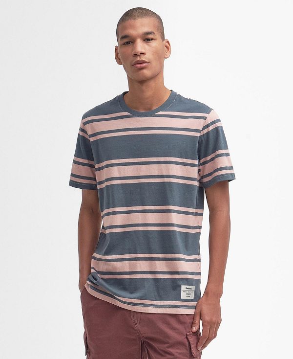 Barbour Kilton Striped T-shirt μπλε | BABO88373