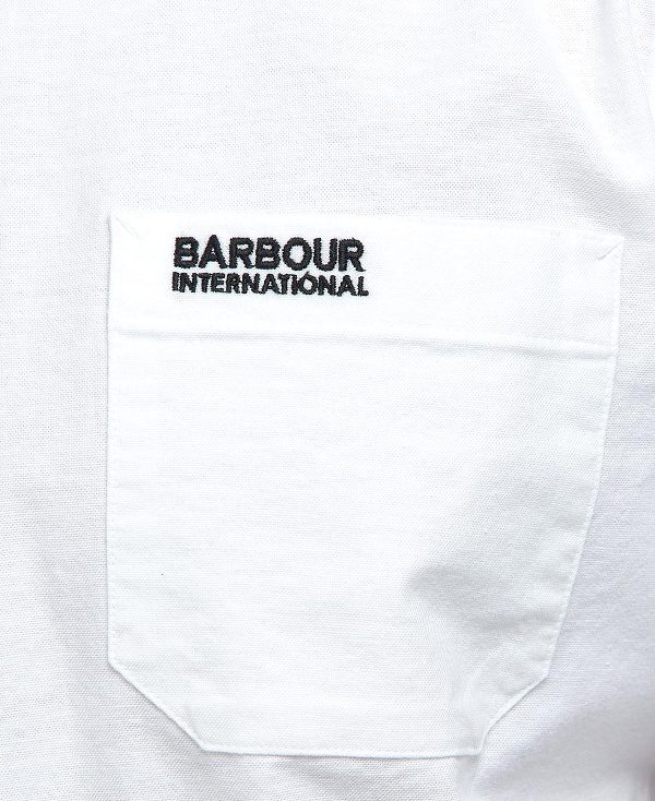 Barbour Kinetic Tailored Long-sleeved Shirt ασπρα | BABO87645