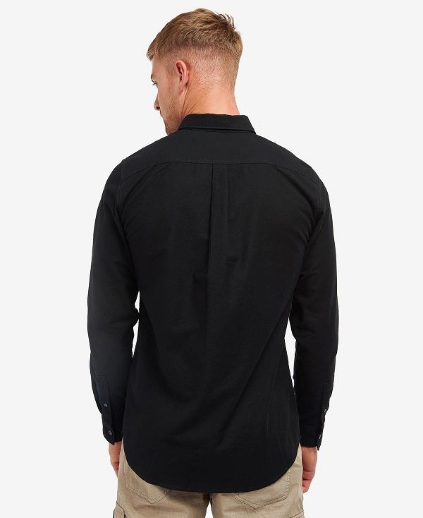 Barbour Kinetic Tailored Long-sleeved Shirt μαυρα | BABO87649