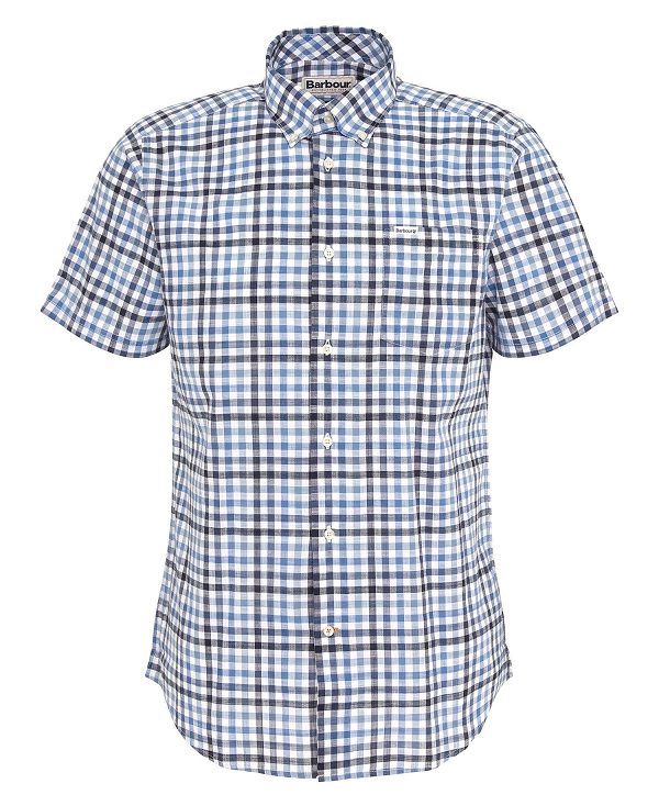 Barbour Kinson Tailored Shirt σκουρο μπλε | BABO87738