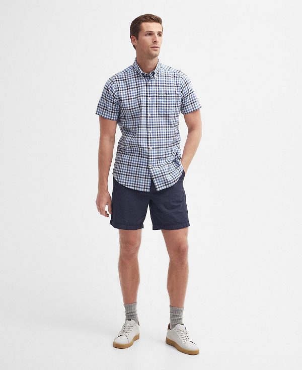 Barbour Kinson Tailored Shirt σκουρο μπλε | BABO87738