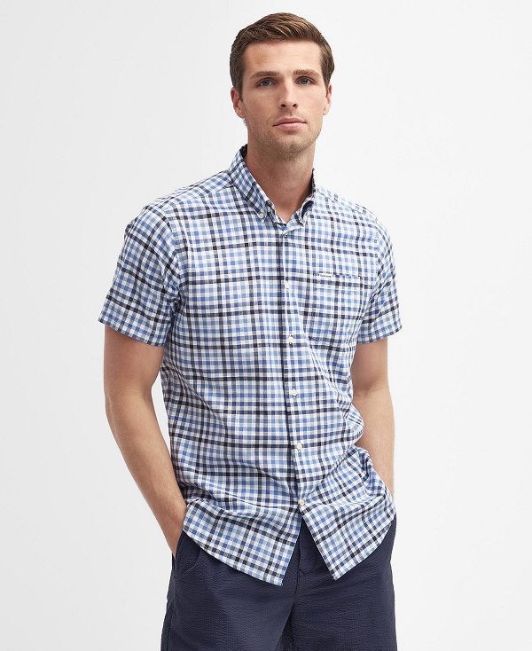 Barbour Kinson Tailored Shirt σκουρο μπλε | BABO87738