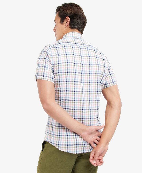 Barbour Kinson Tailored Short-sleeved Shirt ροζ | BABO87607