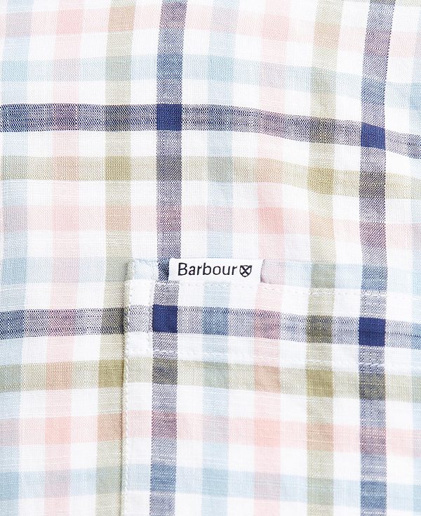 Barbour Kinson Tailored Short-sleeved Shirt ροζ | BABO87607