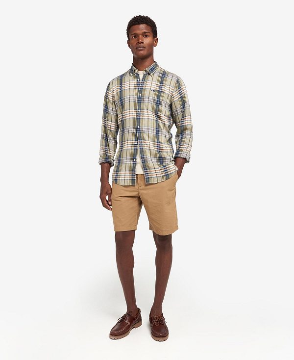Barbour Laneskin Tailored Shirt μπλε | BABO87595