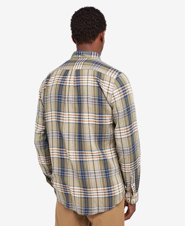 Barbour Laneskin Tailored Shirt μπλε | BABO87595