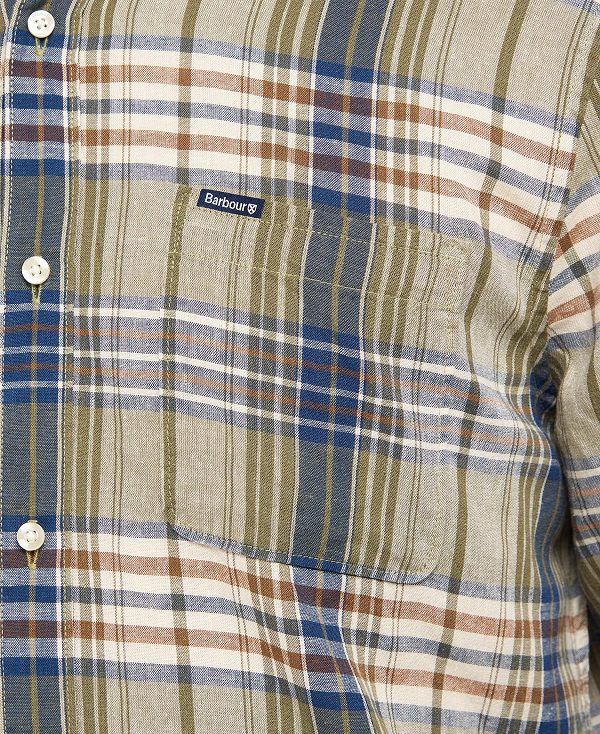Barbour Laneskin Tailored Shirt μπλε | BABO87595