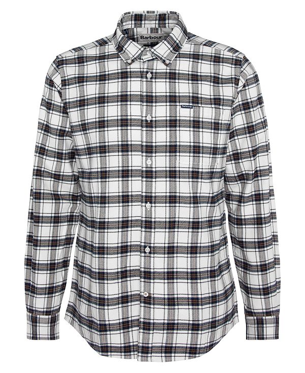 Barbour Langton Tailored Shirt Μπεζ | BABO87662