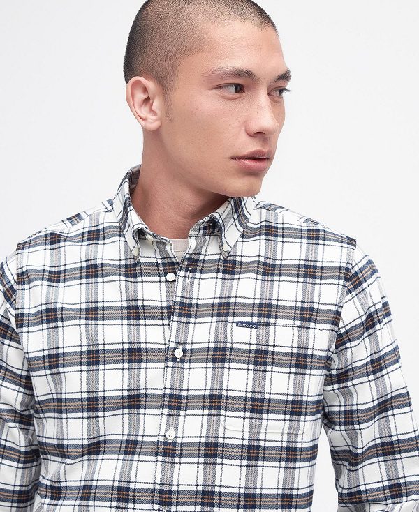 Barbour Langton Tailored Shirt Μπεζ | BABO87662