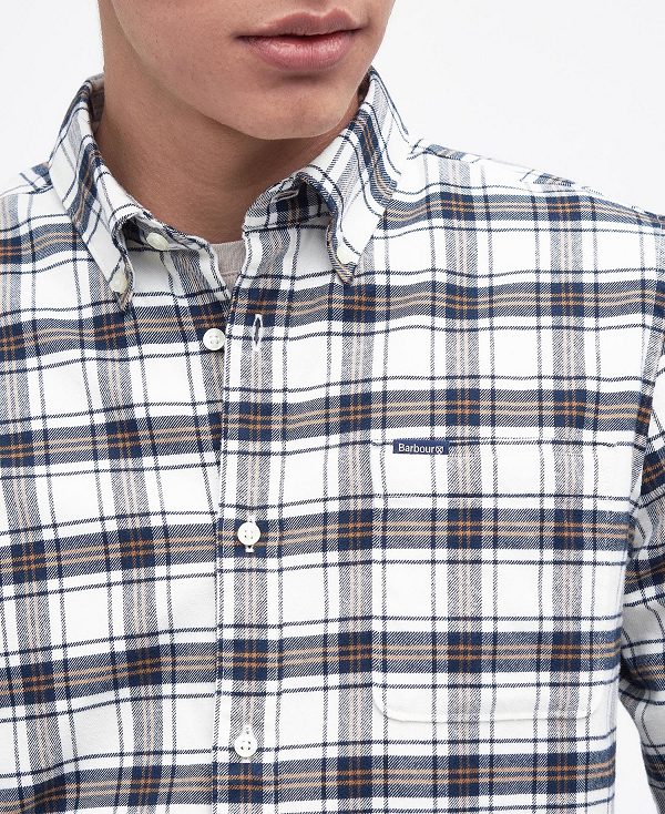 Barbour Langton Tailored Shirt Μπεζ | BABO87662