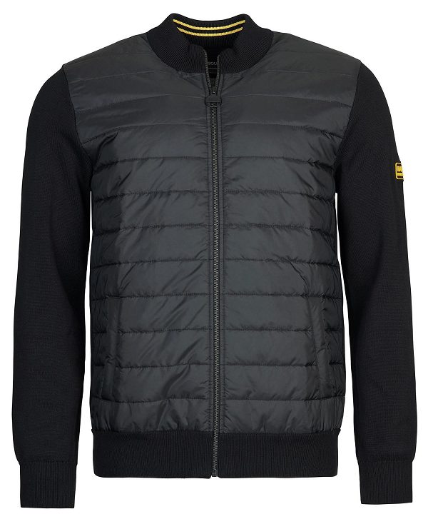 Barbour Legacy Baffle Zip Thru μαυρα | BABO88536