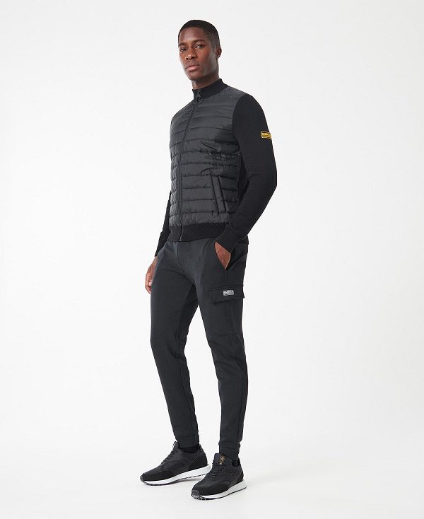 Barbour Legacy Baffle Zip Thru μαυρα | BABO88536