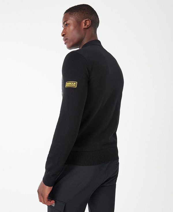 Barbour Legacy Baffle Zip Thru μαυρα | BABO88536