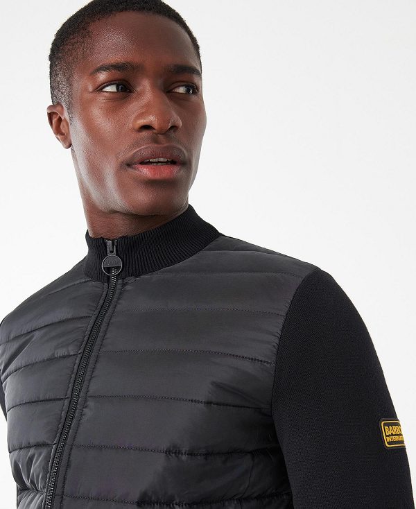 Barbour Legacy Baffle Zip Thru μαυρα | BABO88536
