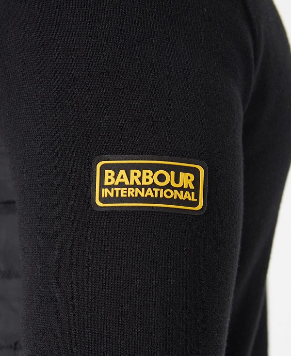 Barbour Legacy Baffle Zip Thru μαυρα | BABO88536