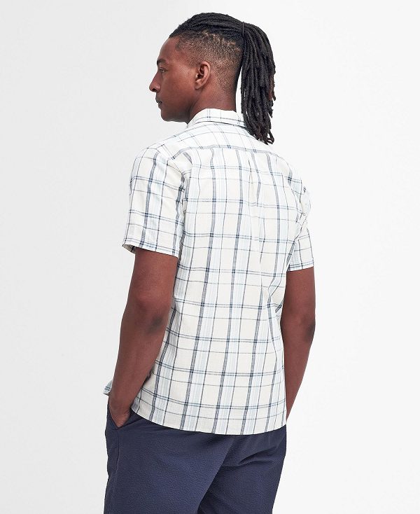 Barbour Lerwick Regular Short-sleeved Shirt ασπρα | BABO87772
