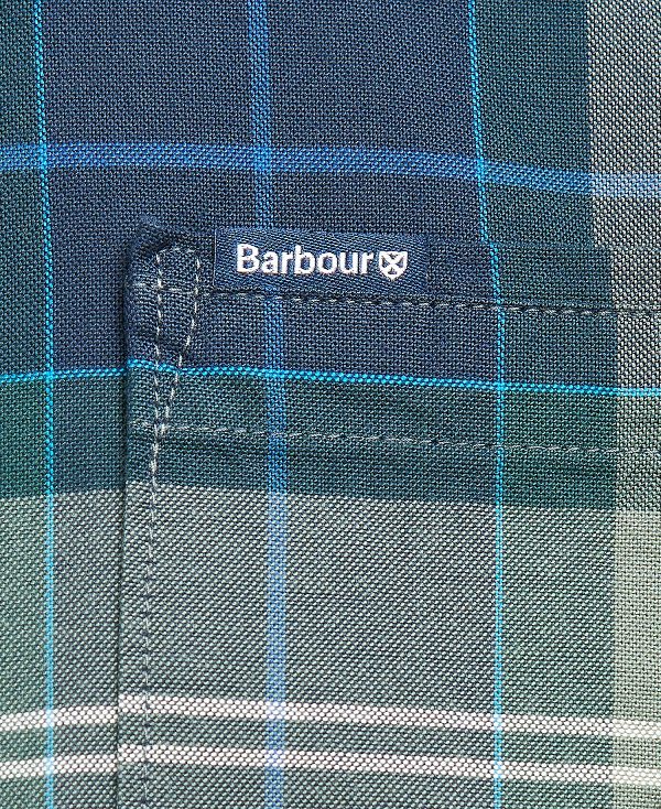 Barbour Lewis Tailored Long-sleeved Shirt μπλε | BABO87608