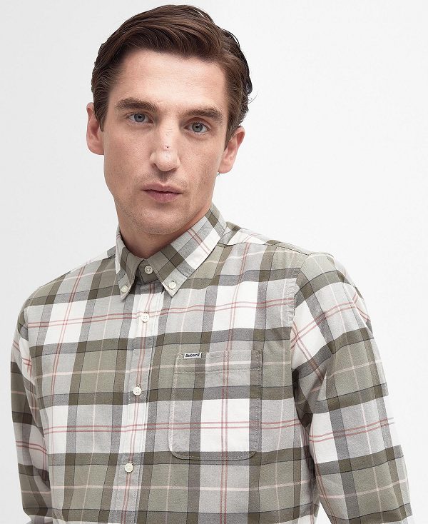 Barbour Lewis Tailored Long-sleeved Shirt Tartan | BABO87748