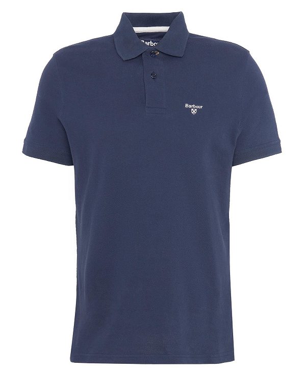 Barbour Lightweight Sports Polo Shirt σκουρο μπλε | BABO88182