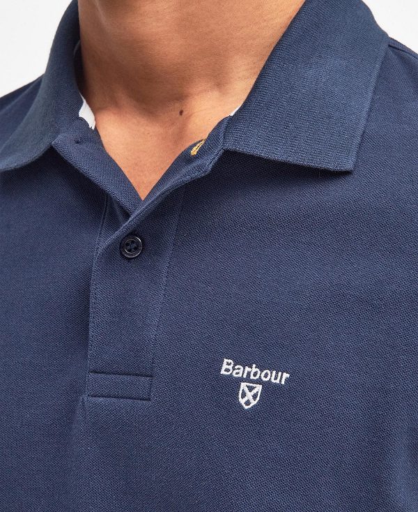 Barbour Lightweight Sports Polo Shirt σκουρο μπλε | BABO88182