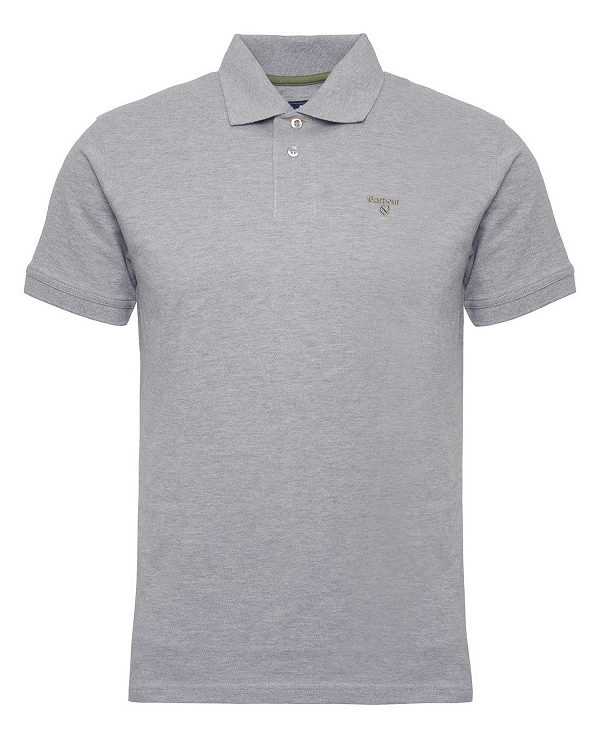 Barbour Lightweight Sports Polo Shirt γκρι | BABO88213