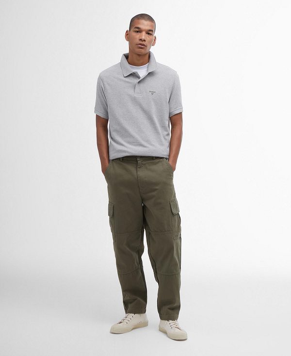 Barbour Lightweight Sports Polo Shirt γκρι | BABO88213