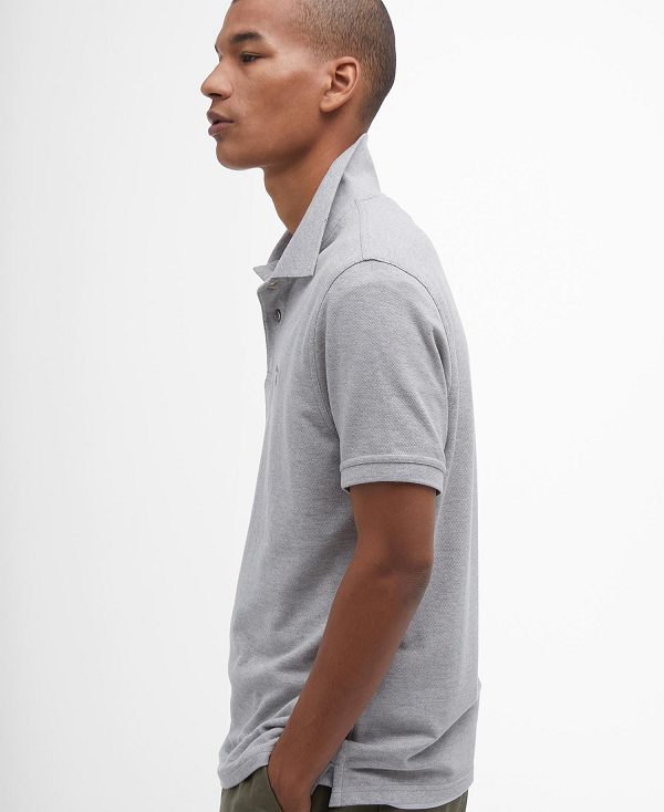 Barbour Lightweight Sports Polo Shirt γκρι | BABO88213