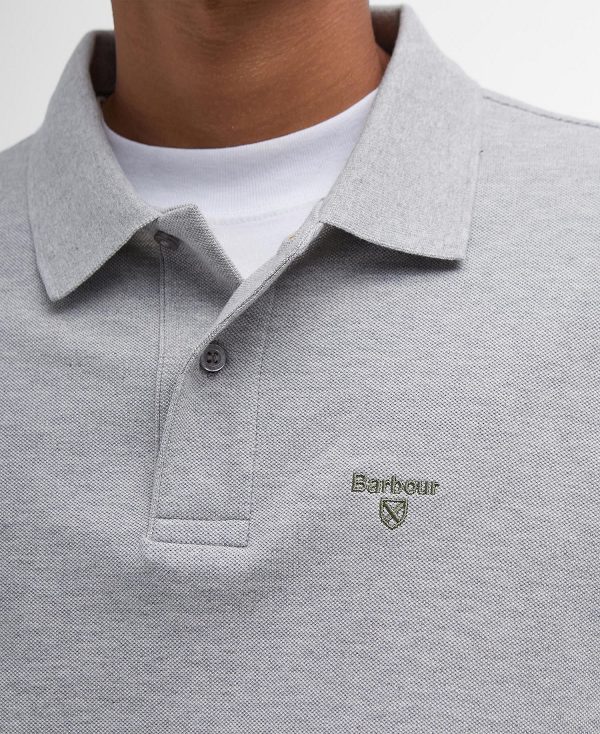 Barbour Lightweight Sports Polo Shirt γκρι | BABO88213