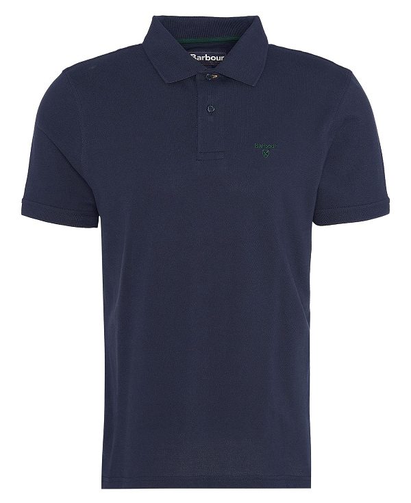 Barbour Lightweight Sports Polo Shirt σκουρο μπλε | BABO88234