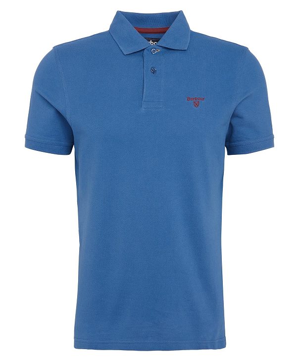Barbour Lightweight Sports Polo Shirt μπλε | BABO88099