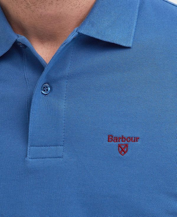Barbour Lightweight Sports Polo Shirt μπλε | BABO88099