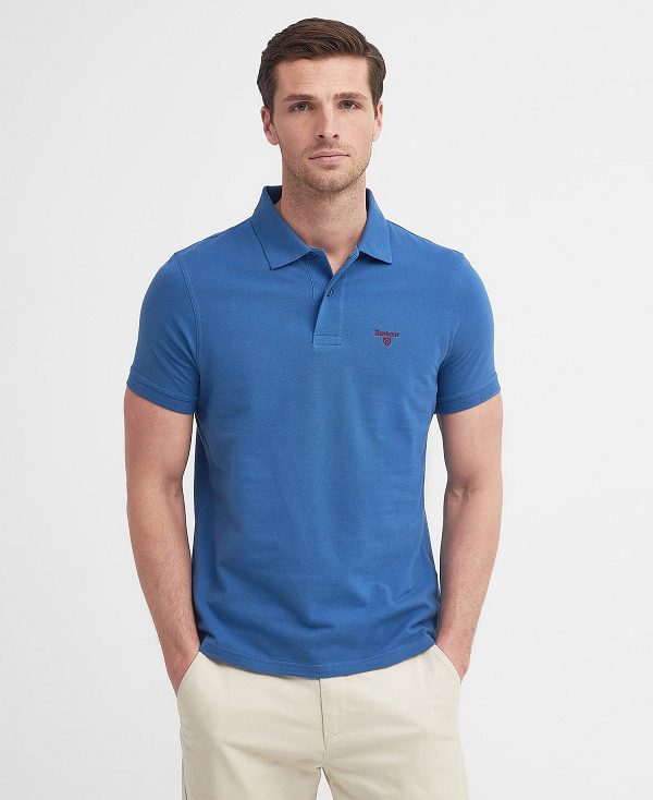 Barbour Lightweight Sports Polo Shirt μπλε | BABO88099