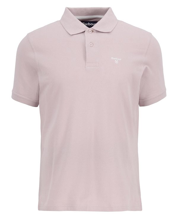 Barbour Lightweight Sports Short-sleeved Polo Shirt ροζ | BABO88211