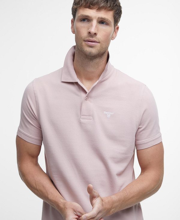 Barbour Lightweight Sports Short-sleeved Polo Shirt ροζ | BABO88211