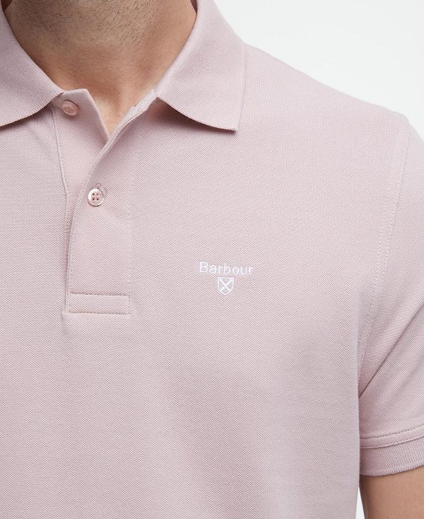 Barbour Lightweight Sports Short-sleeved Polo Shirt ροζ | BABO88211