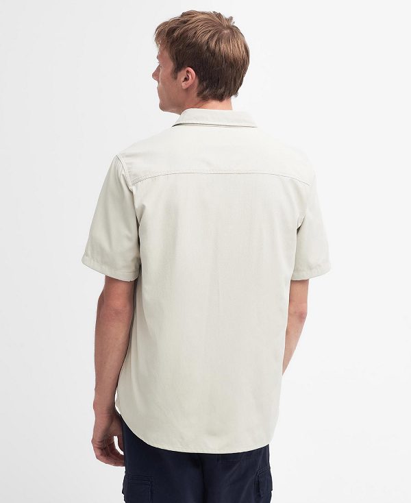 Barbour Lisle Safari Oversized Short-sleeved Shirt ασπρα | BABO87754