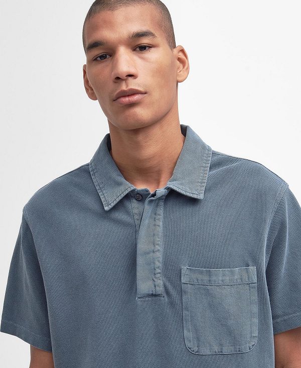 Barbour Liverton Short-sleeved Polo Shirt μπλε | BABO88181