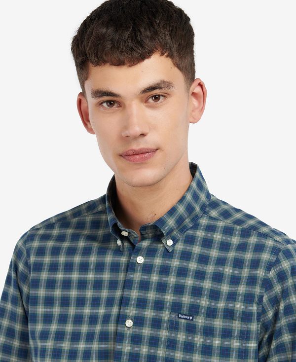 Barbour Lomond Tailored Long-sleeved Shirt καφε | BABO87626