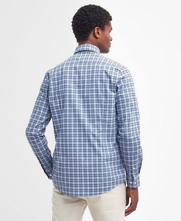 Barbour Lomond Tailored Long-sleeved Shirt μπλε | BABO87720