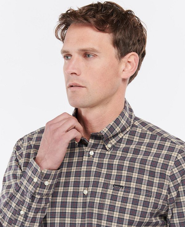 Barbour Lomond Tailored Shirt γκρι | BABO87617