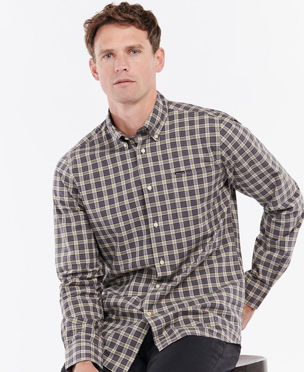 Barbour Lomond Tailored Shirt γκρι | BABO87617