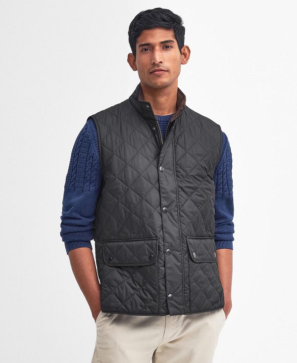 Barbour Lowerdale Gilet μαυρα | BABO87548