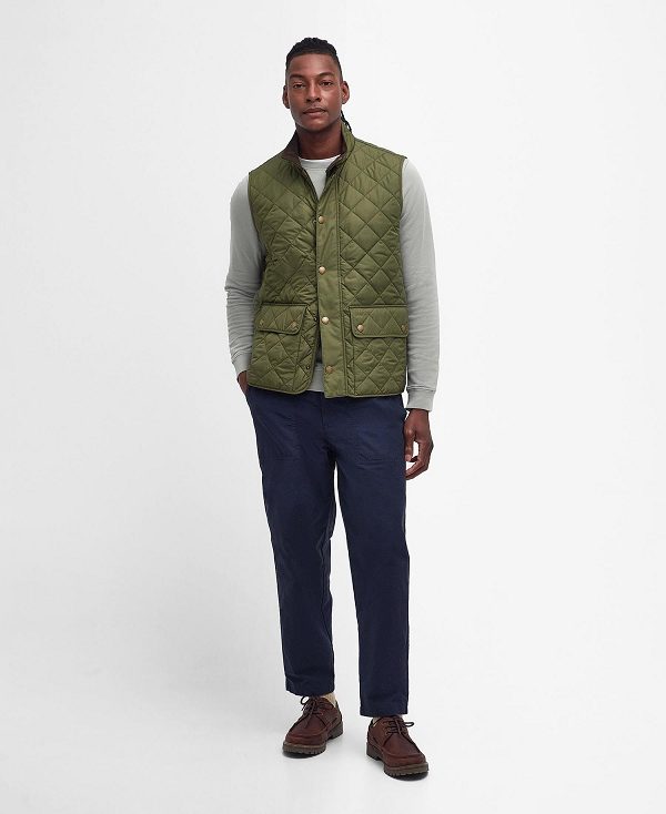 Barbour Lowerdale Gilet Ελιά | BABO87557