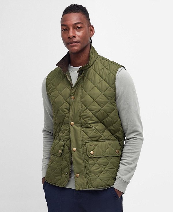 Barbour Lowerdale Gilet Ελιά | BABO87557